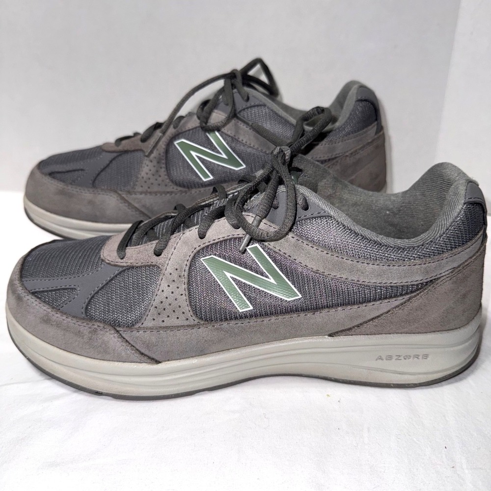 New Balance 877 Walking Shoes Men's Size 10 Extra Wide 4E Grey Sneaker